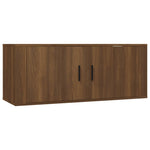Tv-Wandmeubel 100X34,5X Bruin Eikenkleur Bruineiken