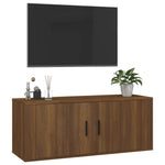 Tv-Wandmeubel 100X34,5X Bruin Eikenkleur Bruineiken