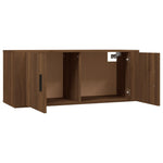 Tv-Wandmeubel 100X34,5X Bruin Eikenkleur Bruineiken