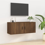 Tv-Wandmeubel 100X34,5X Bruin Eikenkleur Bruineiken