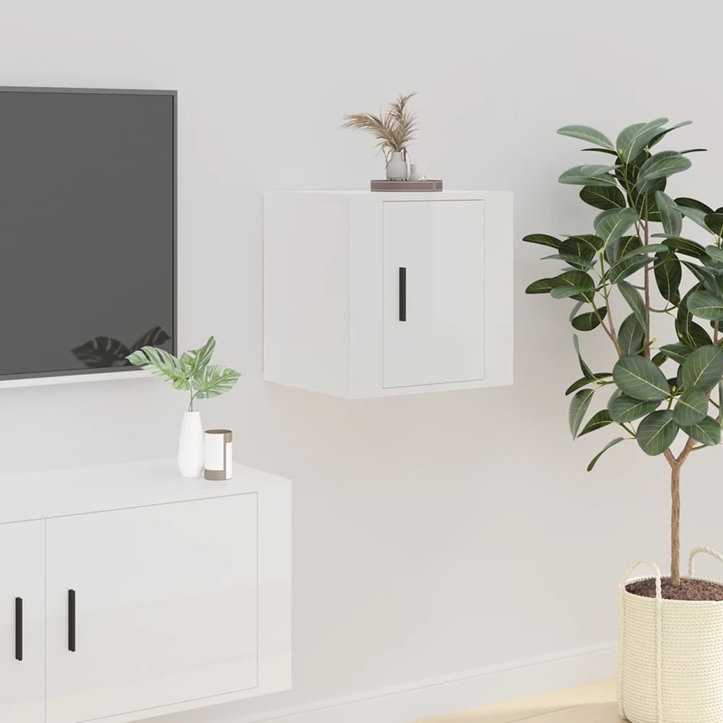 Tv-Wandmeubels 40X34,5X Hoogglans Wit