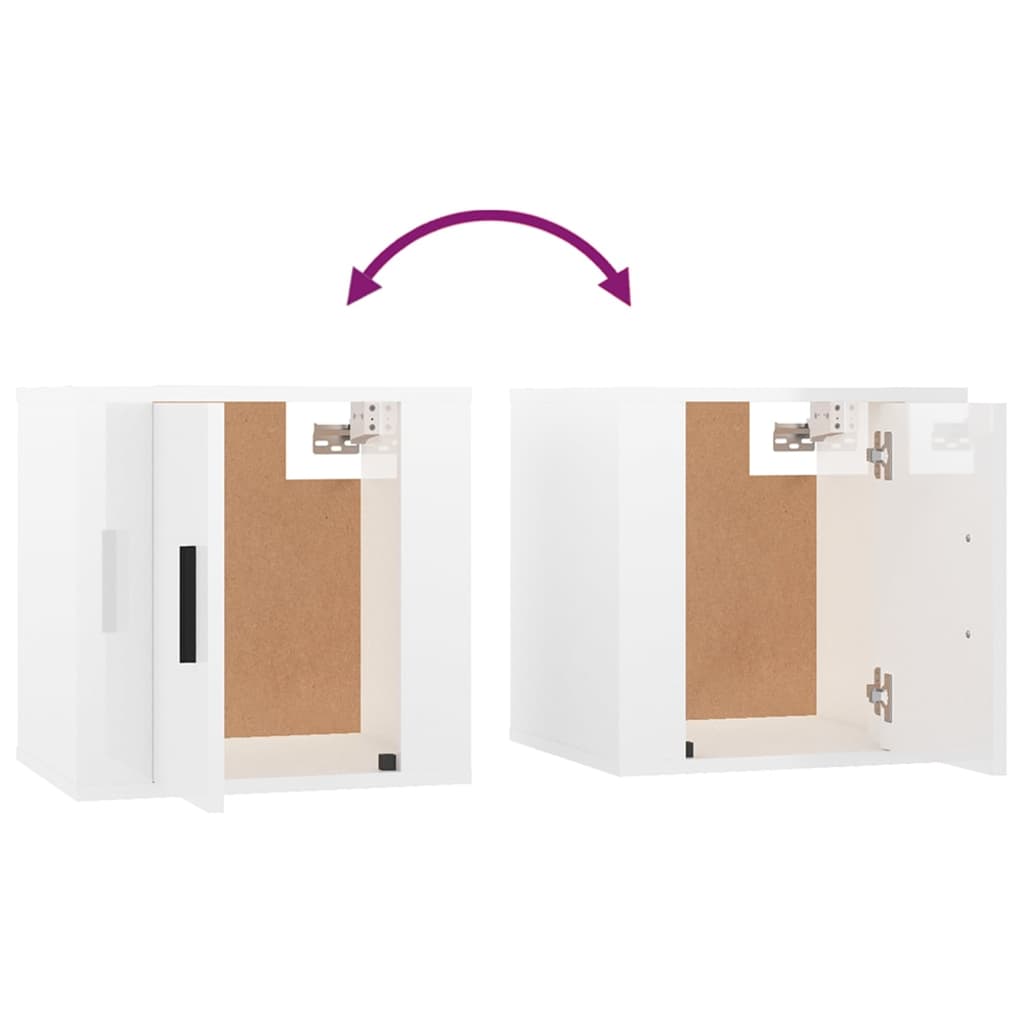 Tv-Wandmeubels 40X34,5X Hoogglans Wit