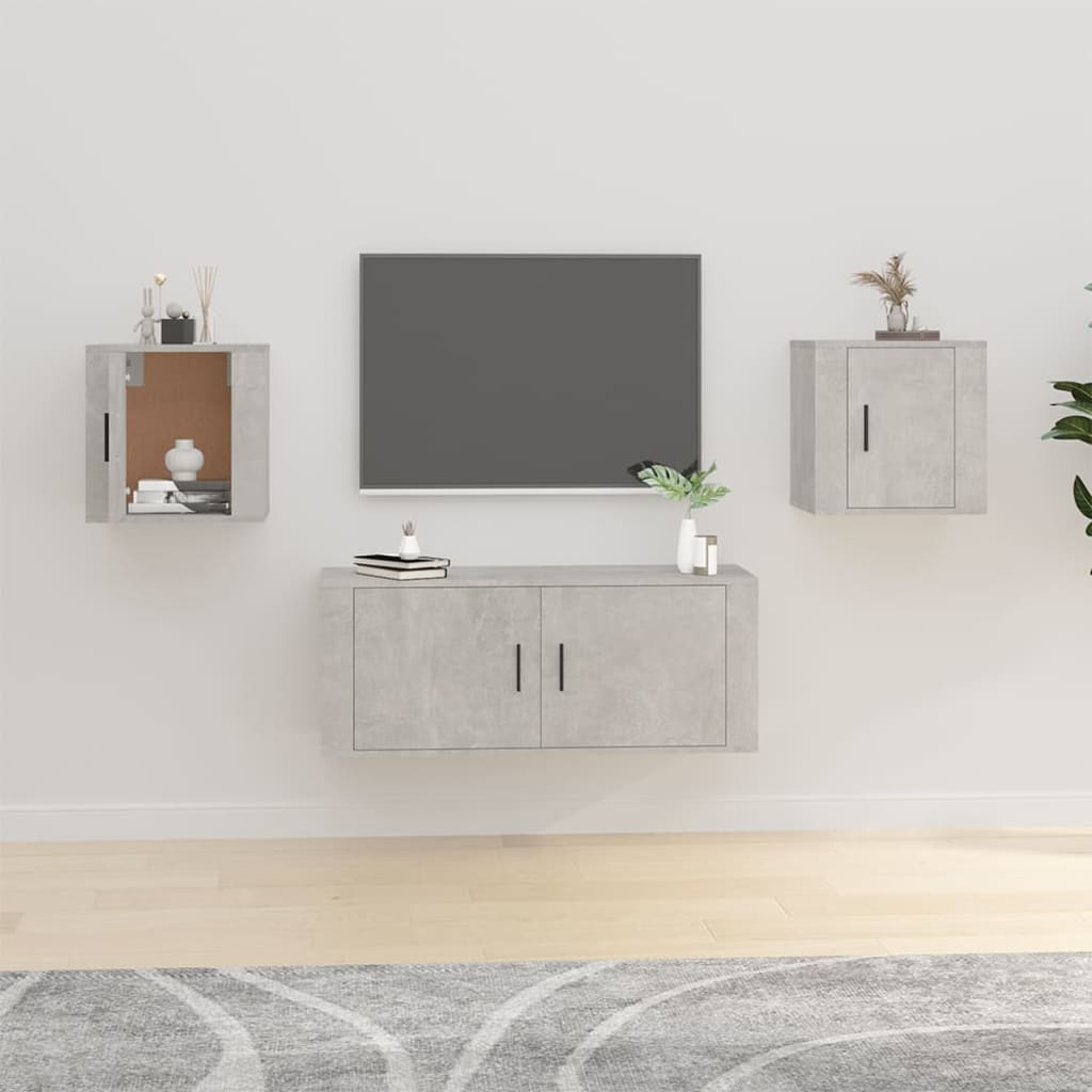 Tv-Wandmeubel 40X34,5X Betongrijs