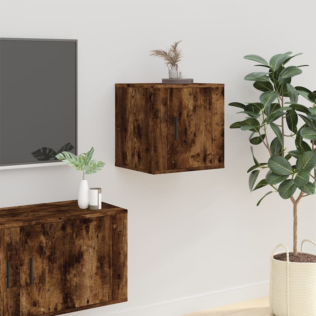 Tv-Wandmeubels 40X34,5X Kleurig Gerookt Eiken