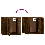 Tv-Wandmeubels 40X34,5X Kleurig Gerookt Eiken