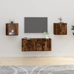 Tv-Wandmeubels 40X34,5X Kleurig Gerookt Eiken