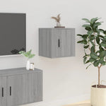 Tv-Wandmeubel 40X34,5X Eikenkleurig Grijs Sonoma