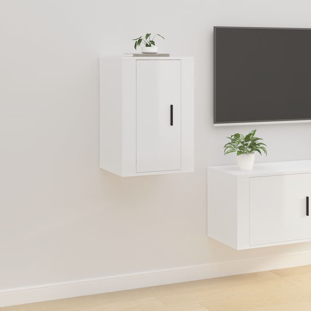 Tv-Wandmeubel 57X34,5X Hoogglans Wit