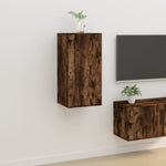 Tv-Wandmeubel 40X34,5X Kleurig Gerookt Eiken