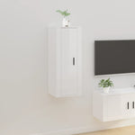 Tv-Wandmeubel 57X34,5X Hoogglans Wit