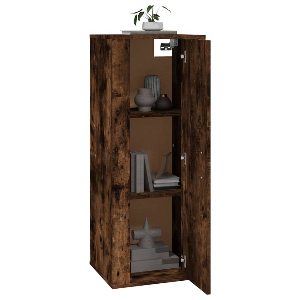 Tv-Wandmeubel 40X34,5X Kleurig Gerookt Eiken