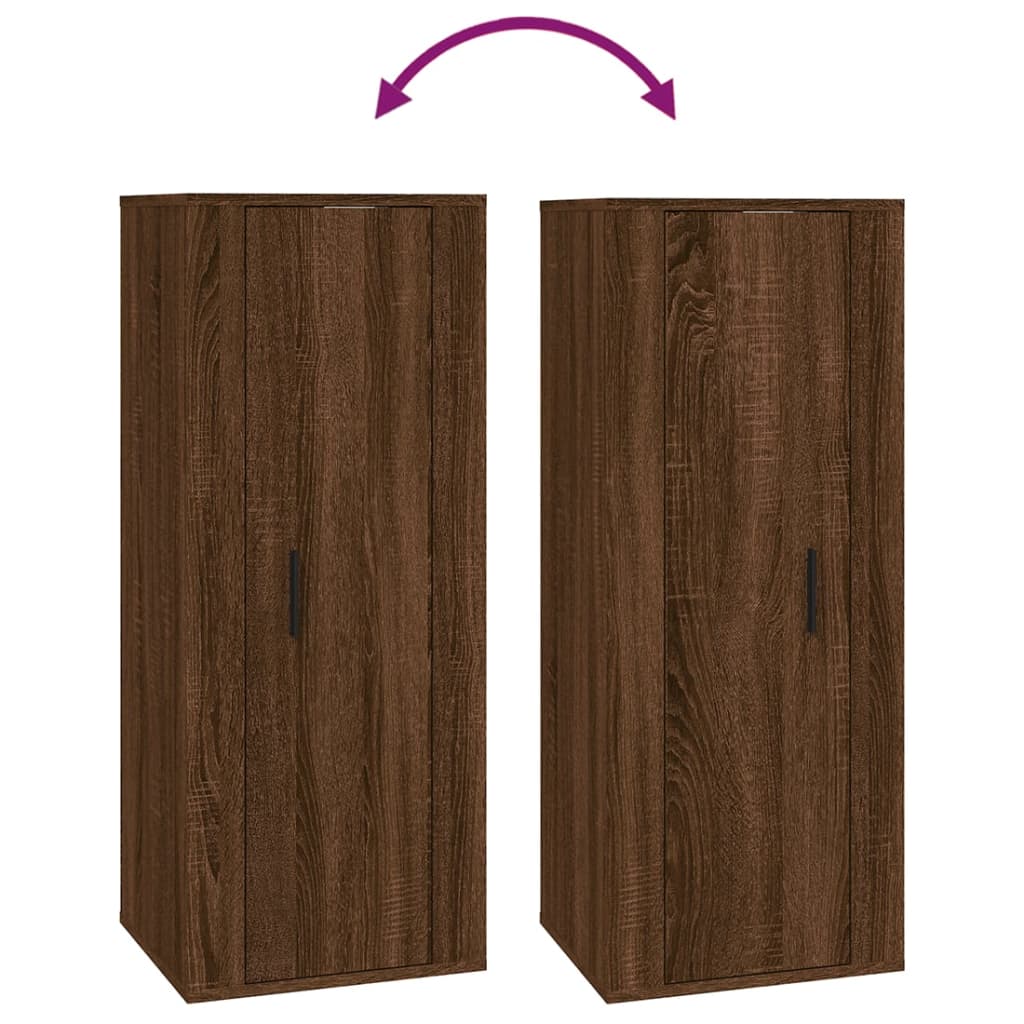 Tv-Wandmeubel 40X34,5X Bruin Eikenkleur