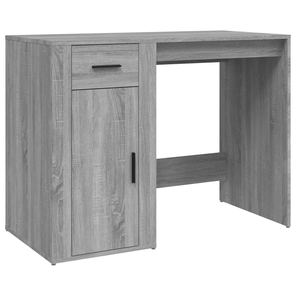 Bureau 100X49X75 Cm Bewerkt Hout Eikenkleurig