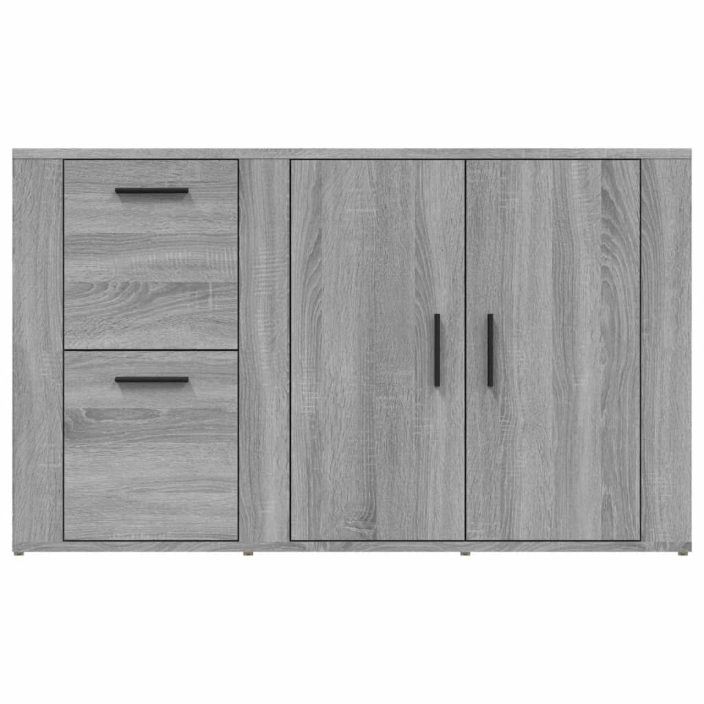 Dressoir 100X33X59,5 Cm Bewerkt Hout Eikenkleurig