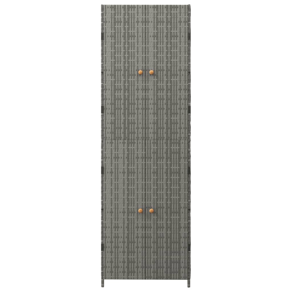 Tuinkast 59X40X180 Cm Poly Rattan