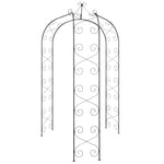 Tuinboog Ø180X255 Cm Staal Zwart