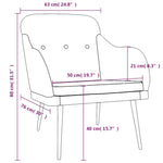 Fauteuil 63X76X80 Cm Stof