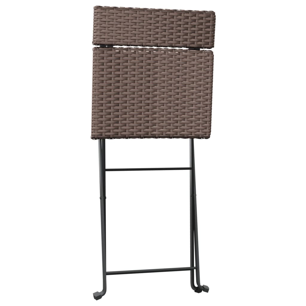 -Delige Bistroset Inklapbaar Poly Rattan