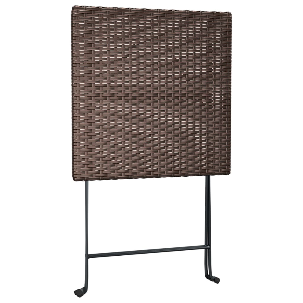 -Delige Bistroset Inklapbaar Poly Rattan