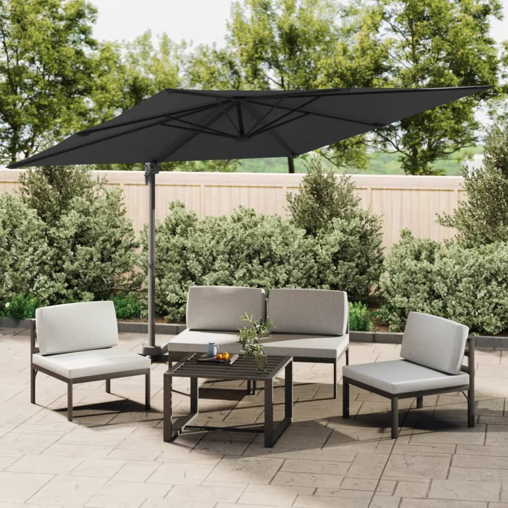 Zweefparasol Met Led-Verlichting 400X300 Cm