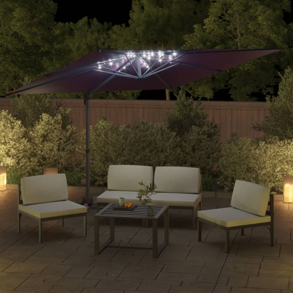 Zweefparasol Met Led-Verlichting 400X300 Cm