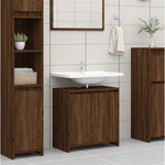 Badkamerkast 60X33X61 Cm Bewerkt Hout