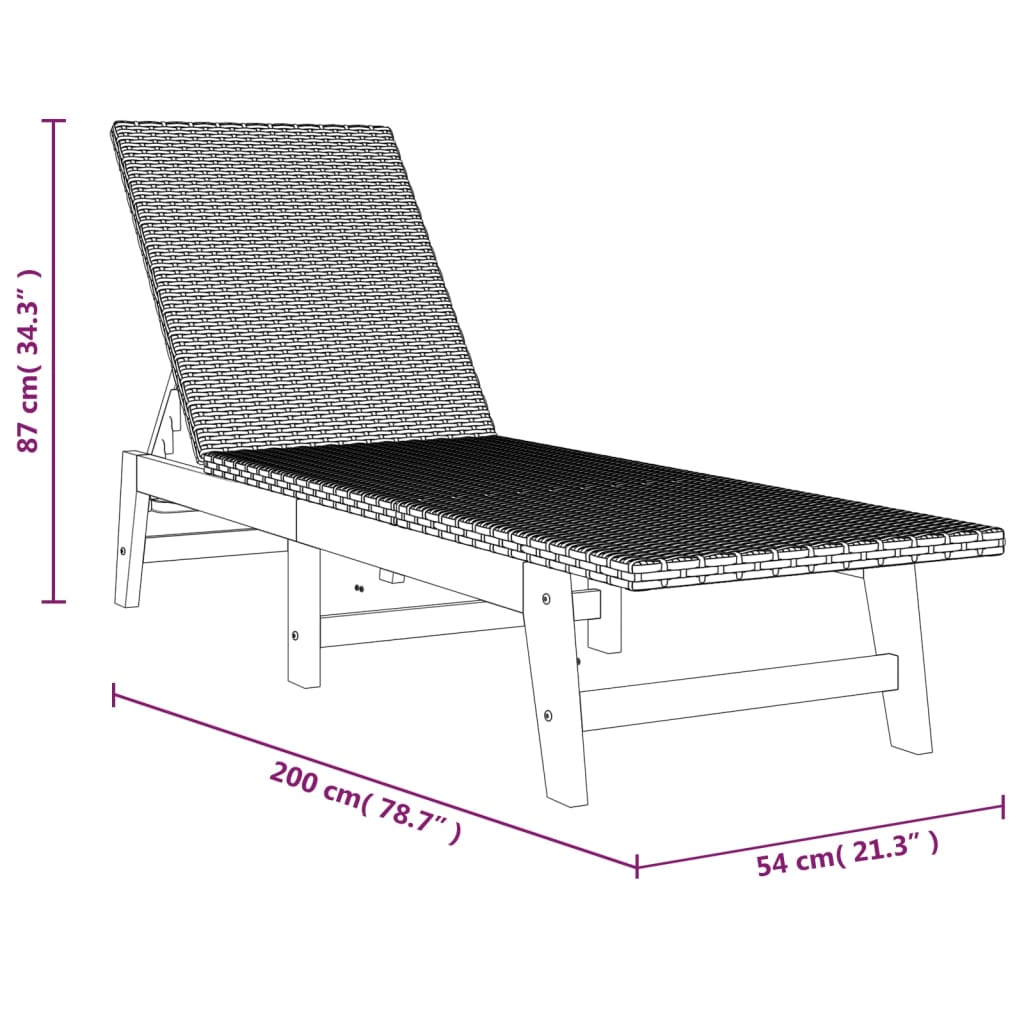 Met Kussen Poly Rattan En Massief Acaciahout