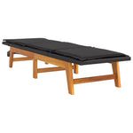 Ligbedden 2 St Met Kussens Poly Rattan En Massief Acaciahout