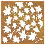 Wanddecoratie Tuin Esdoornbladontwerp 55X55 Cm Cortenstaal