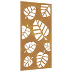 Wanddecoratie Tuin Bladontwerp 105X55 Cm Cortenstaal