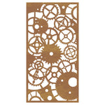 Wanddecoratie Tuin Tandwielontwerp 105X55 Cm Cortenstaal