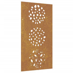 Wanddecoratie Tuin Bladontwerp 105X55 Cm Cortenstaal