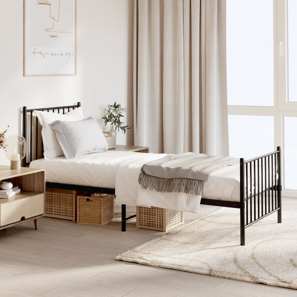 Bedframe Met Hoofd- En Voeteneinde Metaal