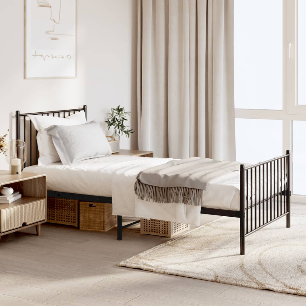 Bedframe Met Hoofd- En Voeteneinde Metaal