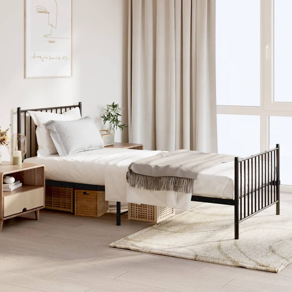 Bedframe Met Hoofd- En Voeteneinde Metaal