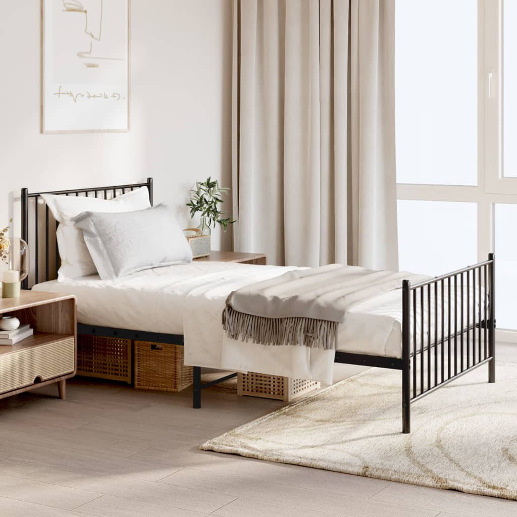 Bedframe Met Hoofd- En Voeteneinde Metaal