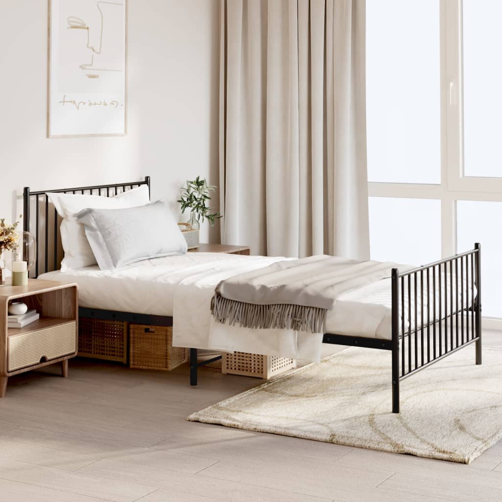 Bedframe Met Hoofd- En Voeteneinde Metaal