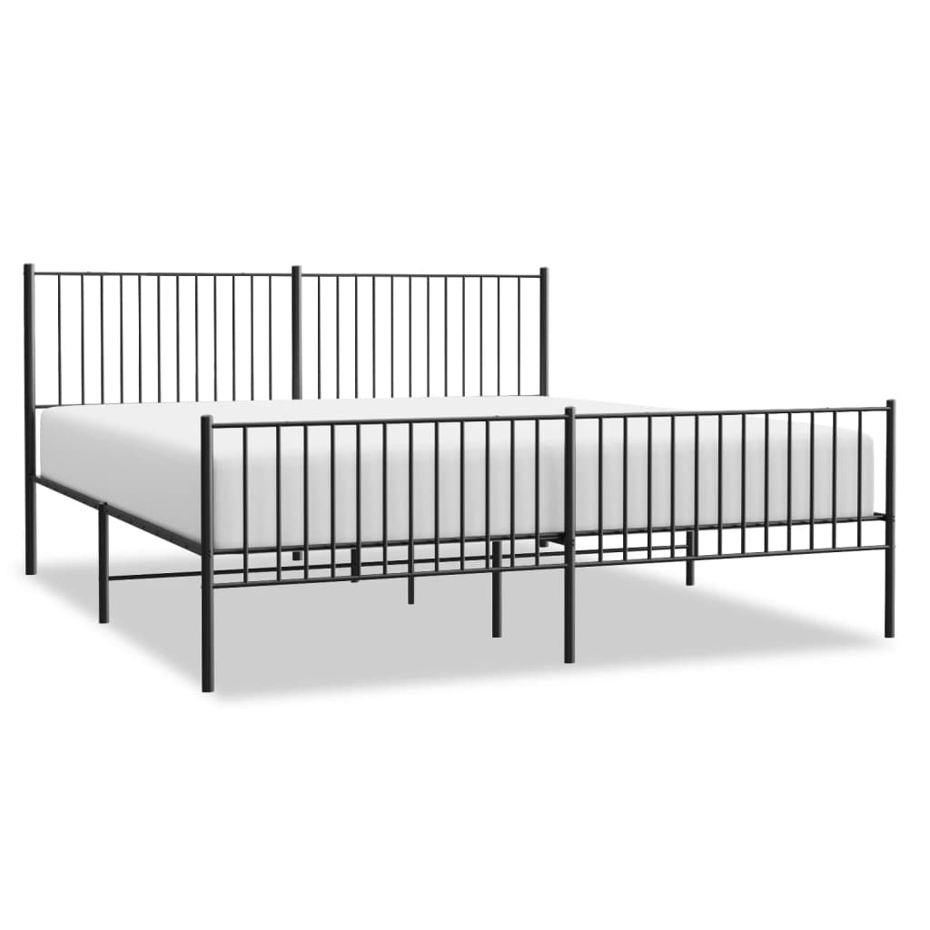 Bedframe Met Hoofd- En Voeteneinde Metaal