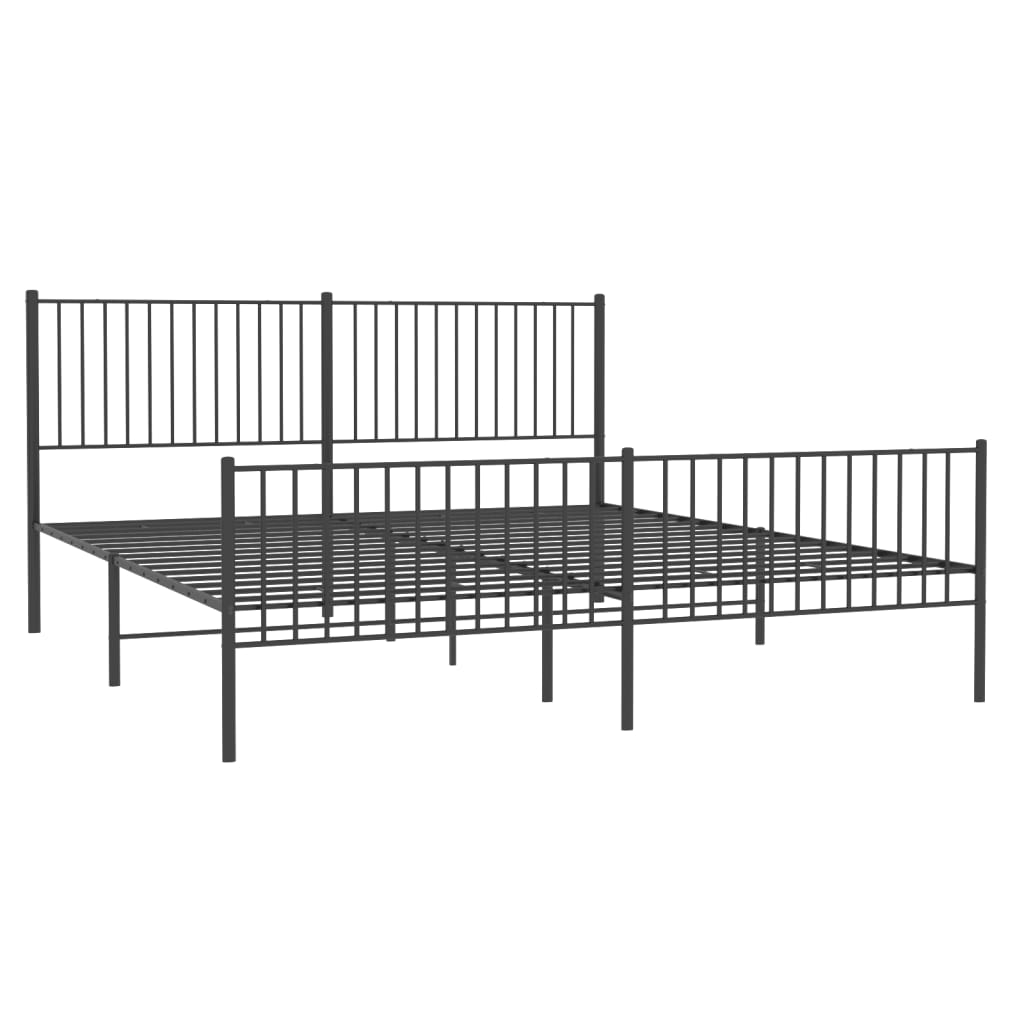 Bedframe Met Hoofd- En Voeteneinde Metaal