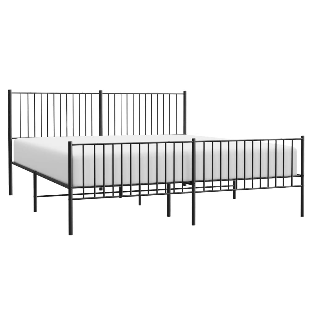 Bedframe Met Hoofd- En Voeteneinde Metaal