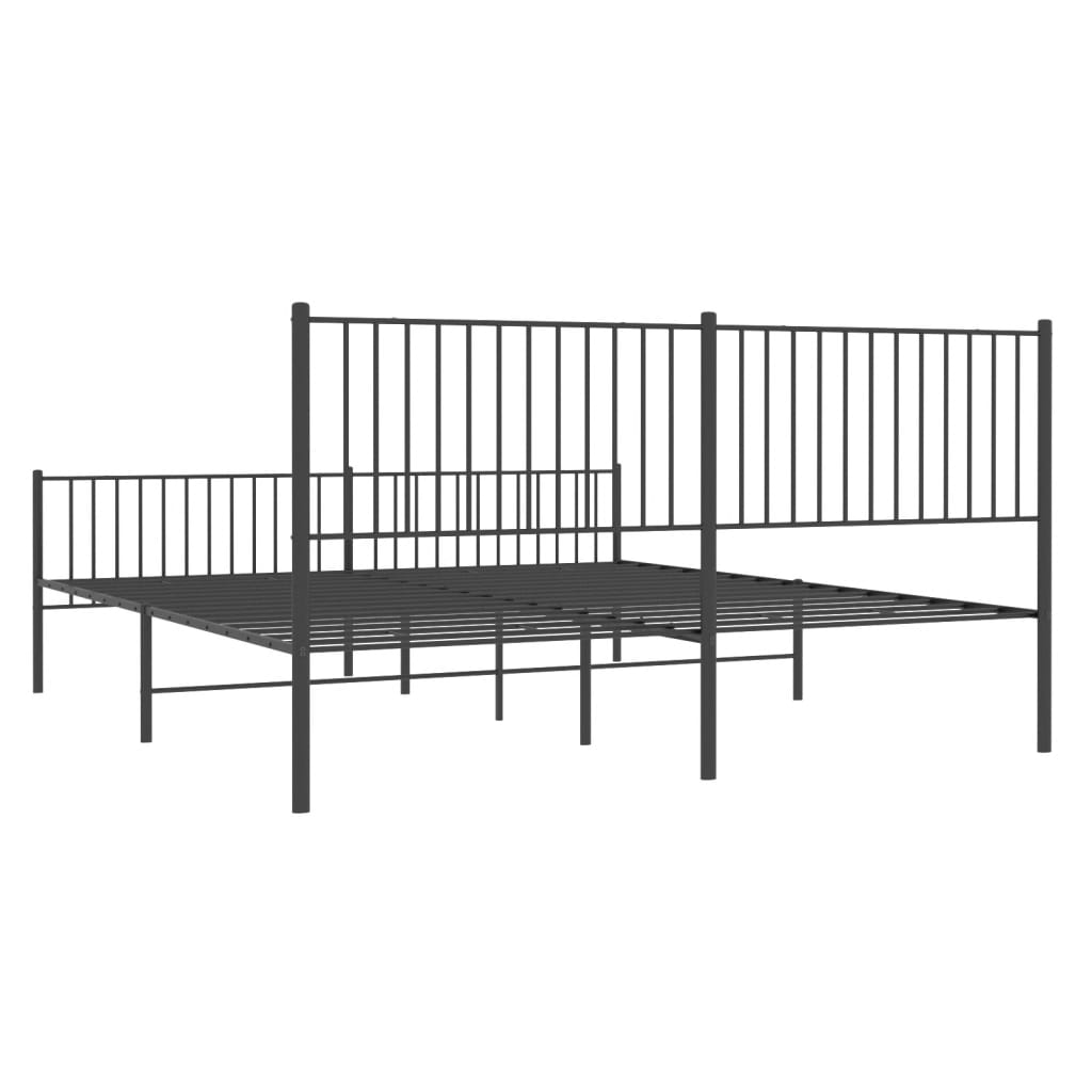 Bedframe Met Hoofd- En Voeteneinde Metaal