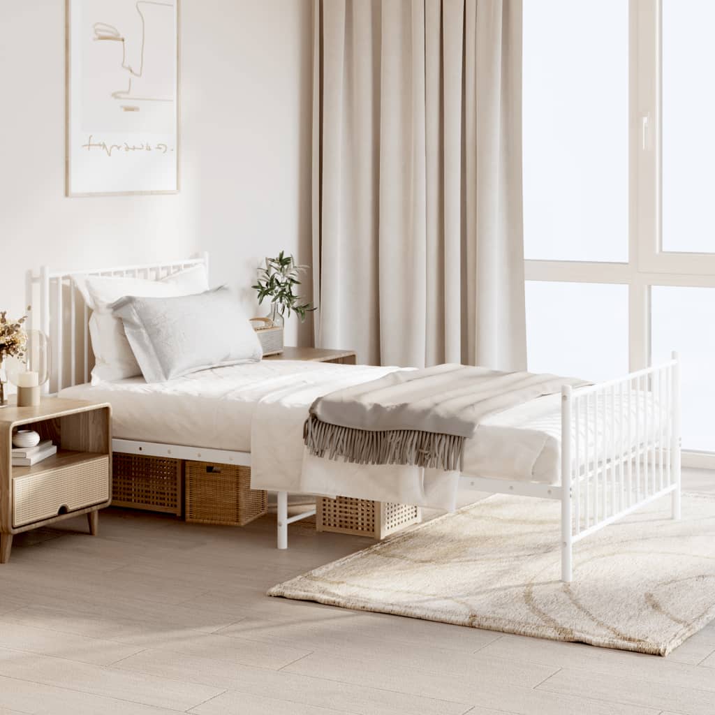 Bedframe Met Hoofd- En Voeteneinde Metaal