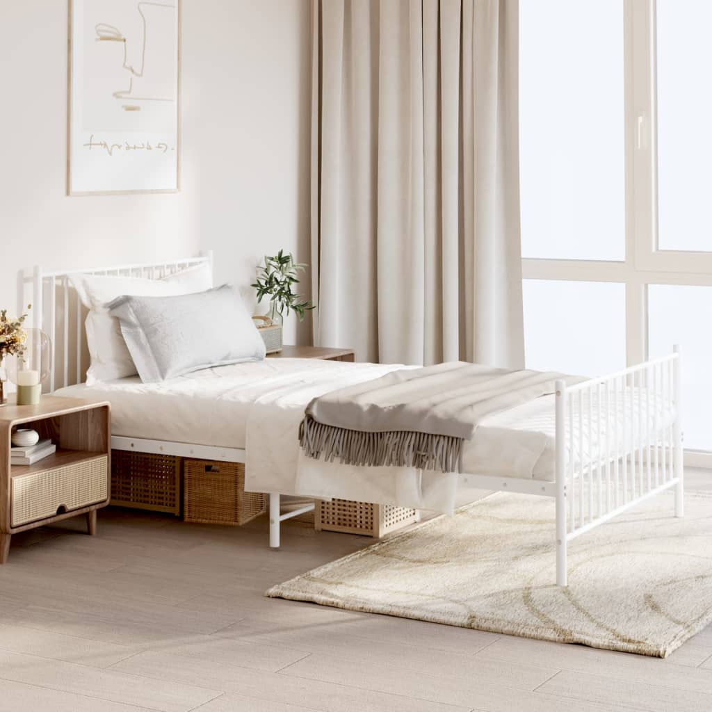 Bedframe Met Hoofd- En Voeteneinde Metaal