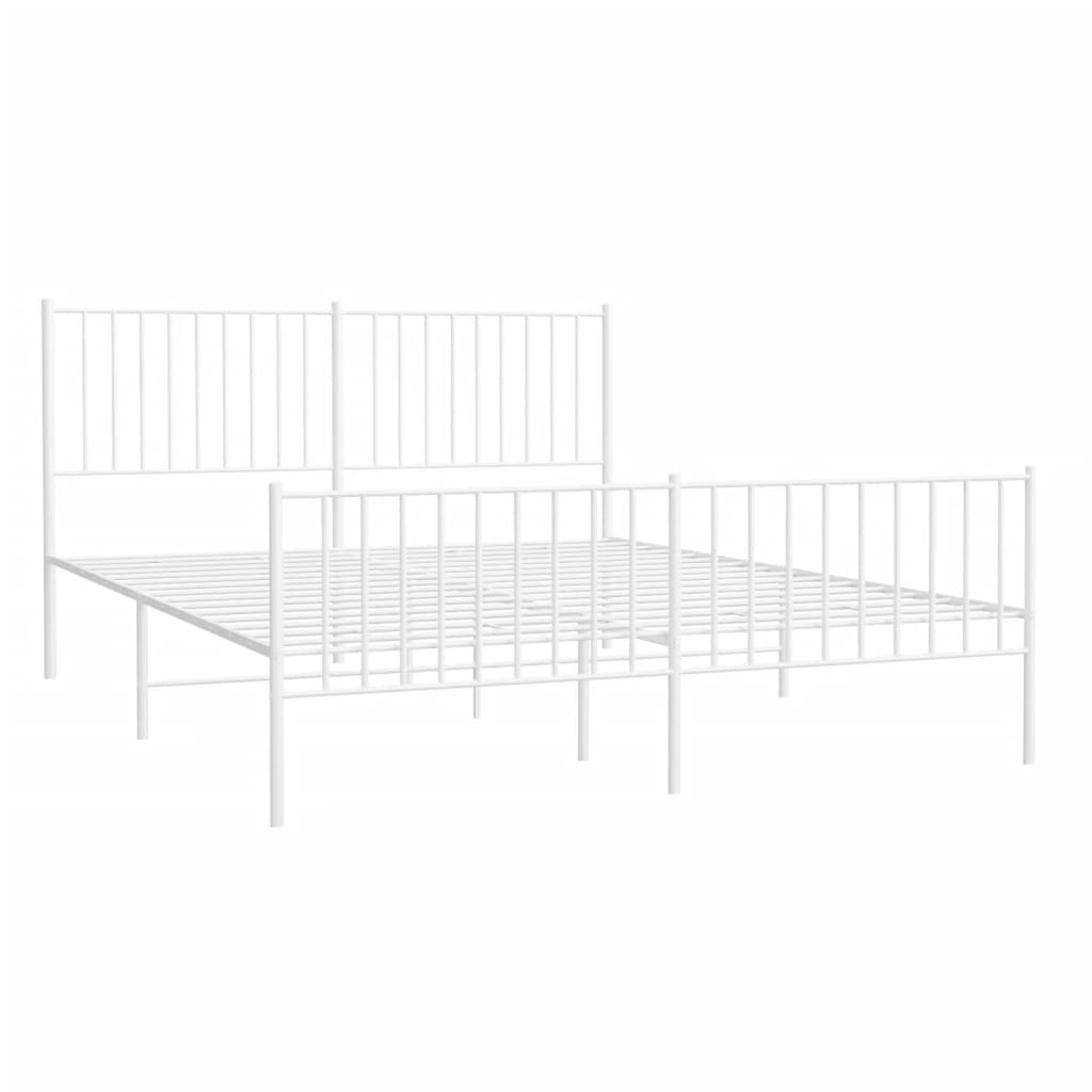 Bedframe Met Hoofd- En Voeteneinde Metaal