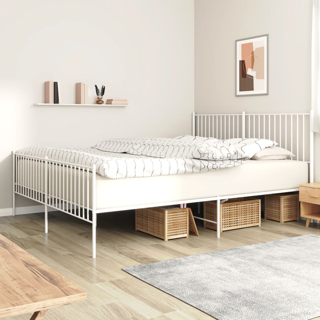 Bedframe Met Hoofd- En Voeteneinde Metaal