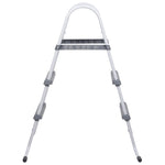 Zwembadladder 84 Cm Staal Grijs