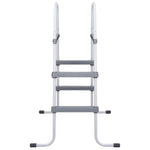 Zwembadladder 84 Cm Staal Grijs