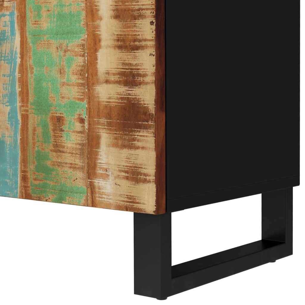 Tv-Meubel 05X33,5X46 Cm Massief Hout Gerecycled Bewerkt Hout