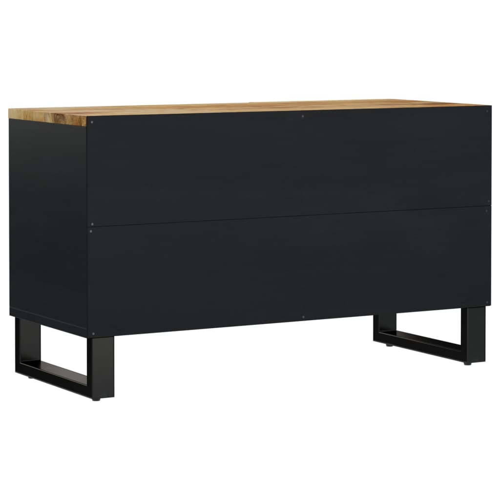 Tv-Meubel 80X33X46 Cm Massief Mangohout En Bewerkt Hout