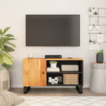 Tv-Meubel 80X33X46 Cm Massief Mangohout En Bewerkt Hout